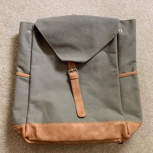 Army green backpack